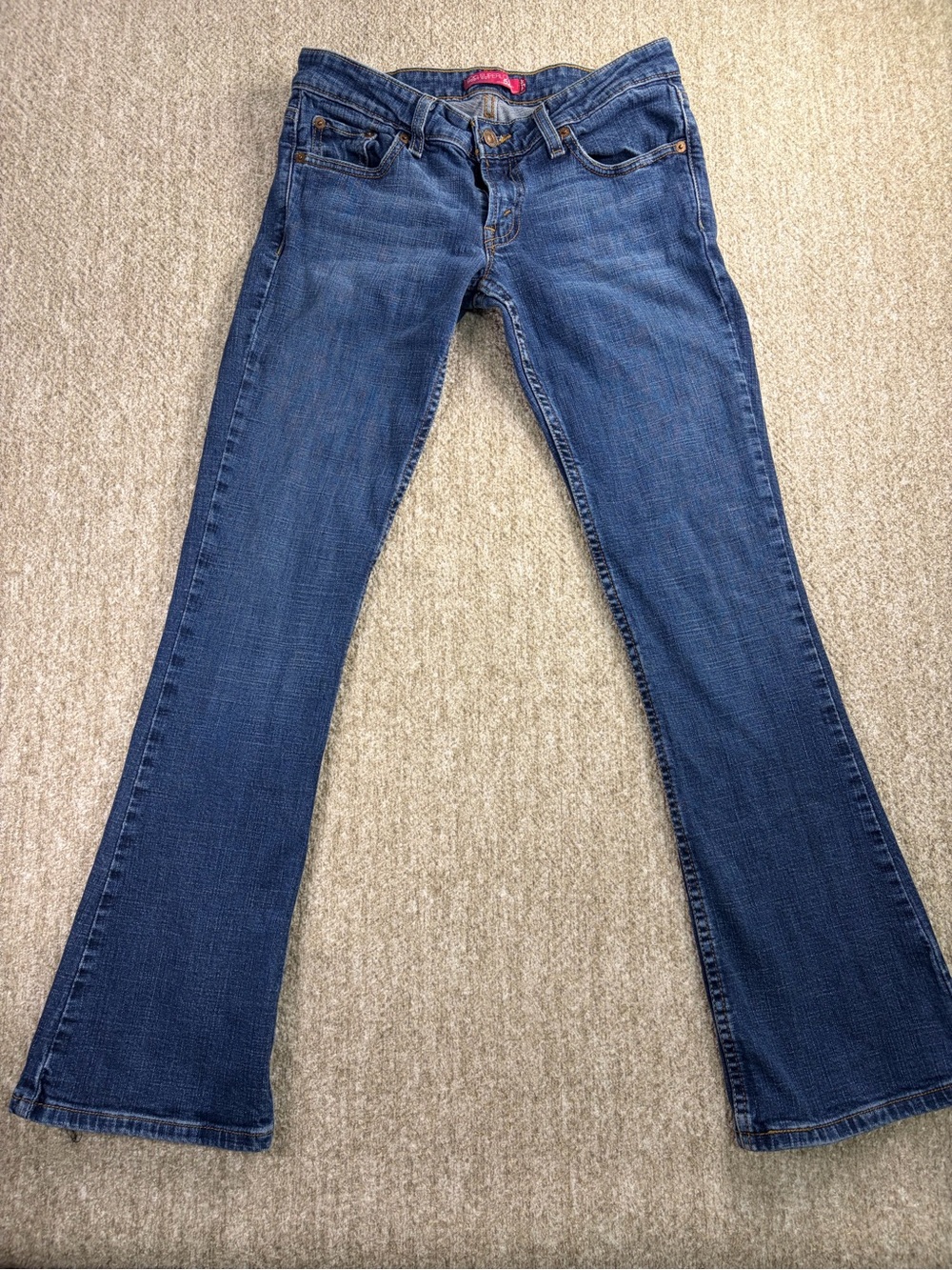 Levi's Super low-rise Y2K Women's Dark Blue Flare Jeans